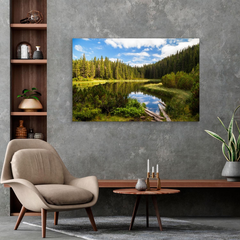 

Картина на холсте Природа Beautiful Mountain Lake 50х65 см.