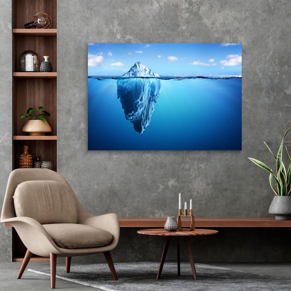 

Картина на холсте Природа Underwater Part Of The Iceberg 45х60 см.