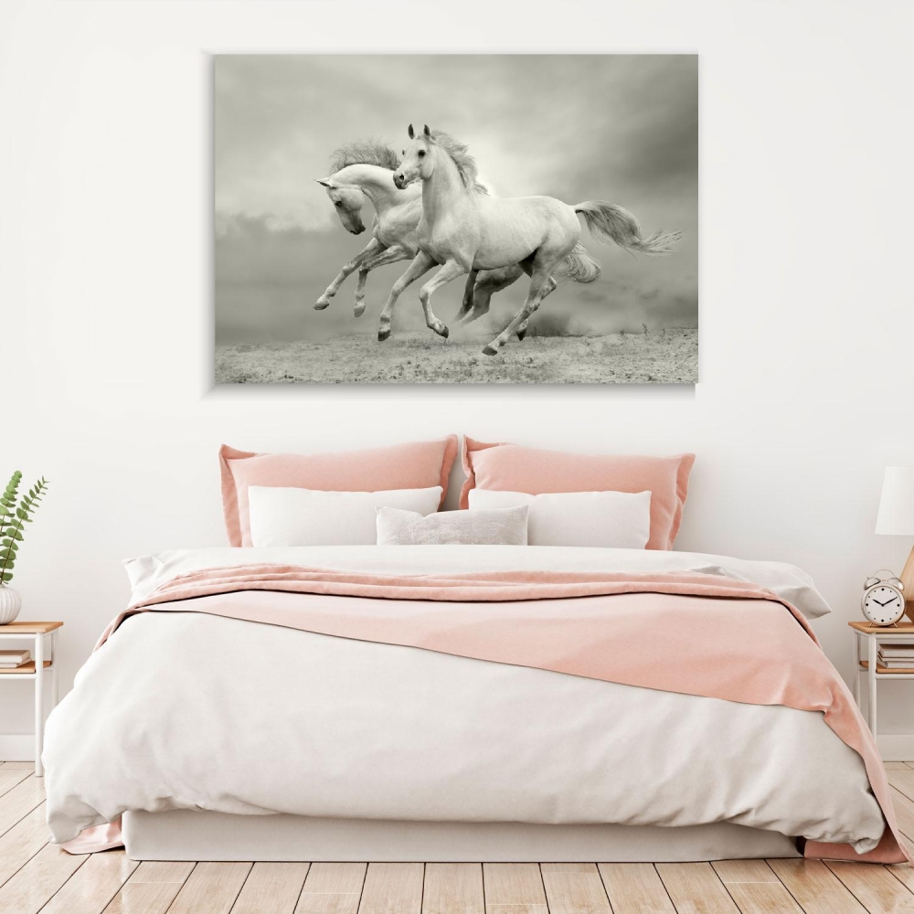 

Картина на холсте Животные Pair Of Horses 45х60 см.
