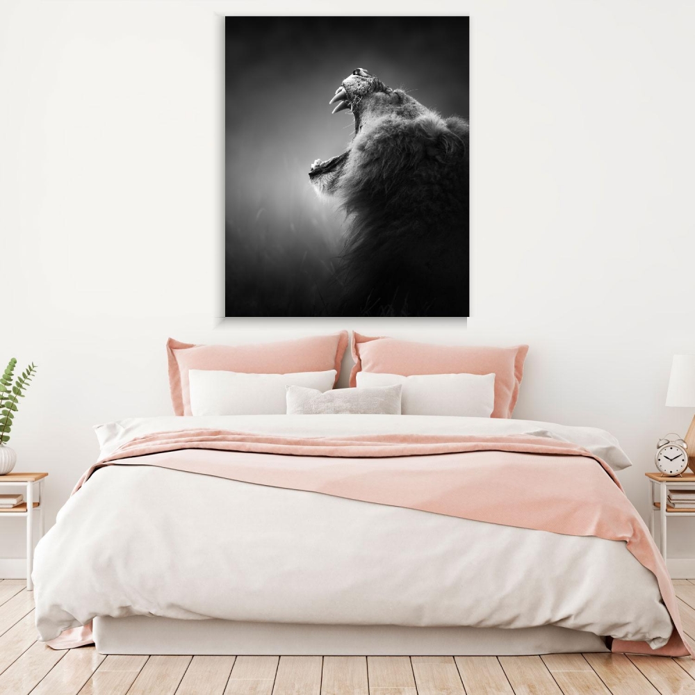 

Картина на холсте Животные Lion Roar 50х100 см.