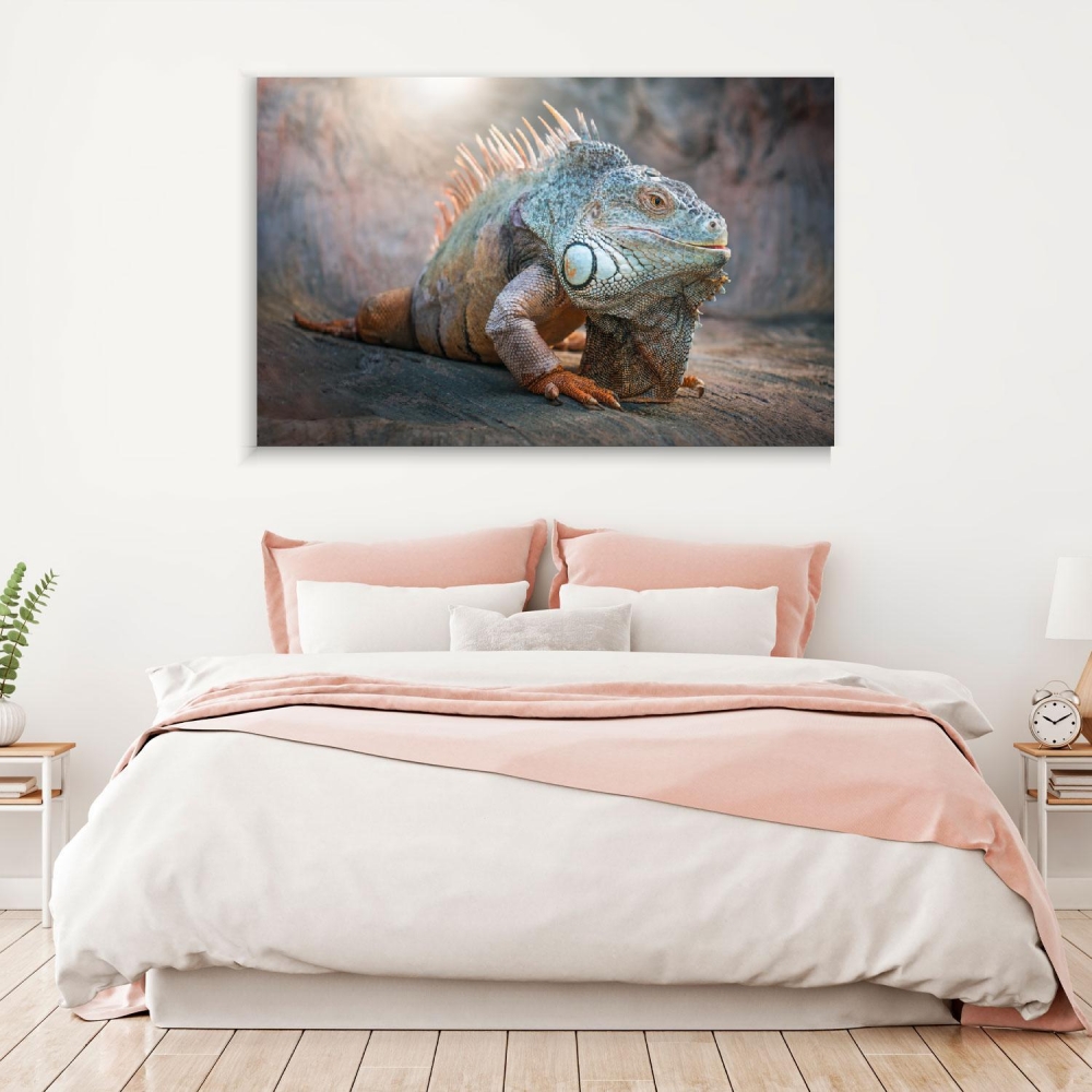 

Картина на холсте Животные Iguana Lizard In A Cave 75х100 см.