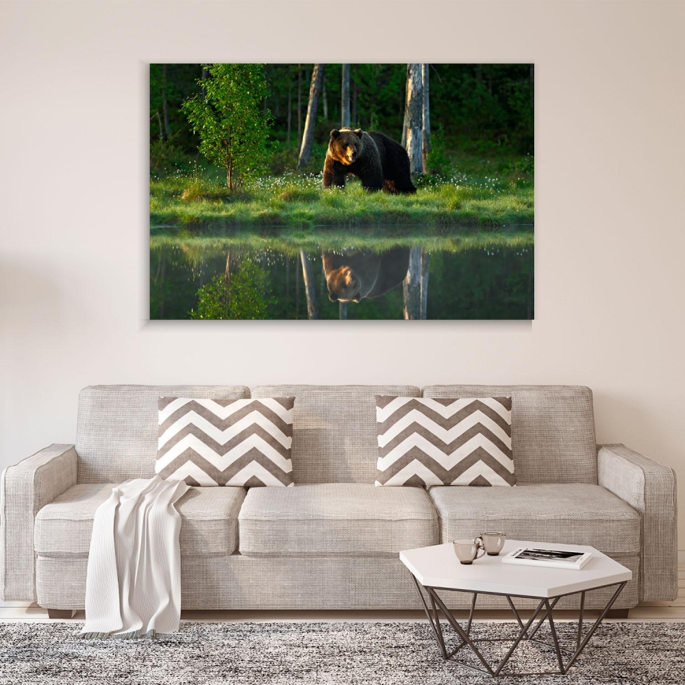 

Картина на холсте Животные Big Brown Bear 75х100 см.