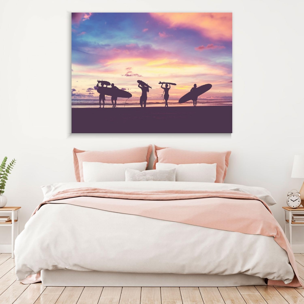 

Картина на холсте Природа Group Of Surfers On The Beach 50х65 см.