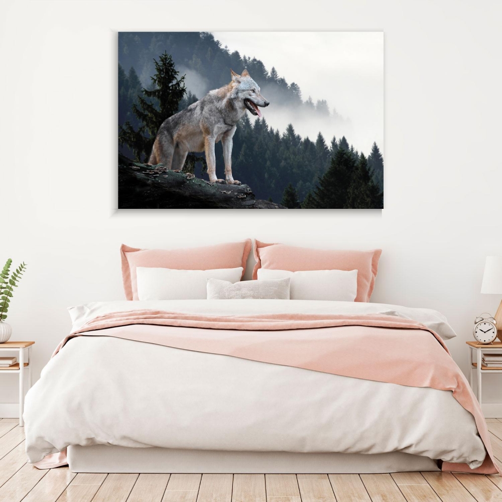 

Картина на холсте Животные Wolf On The Hunt 45х60 см.