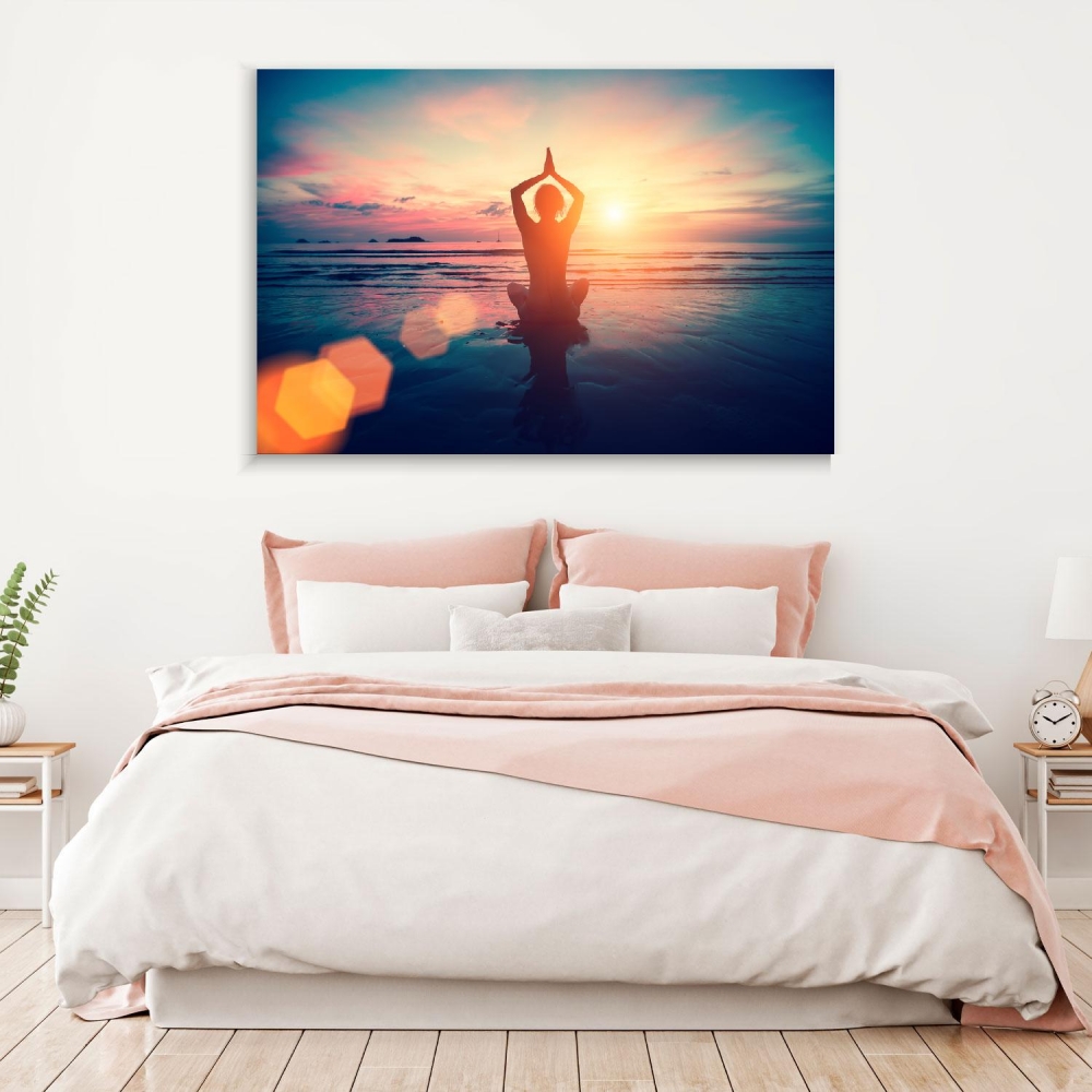 

Картина на холсте Природа Yoga At Sunset 50х65 см.