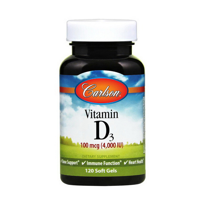 

Витамин Д3 Carlson Labs Vitamin D3 100 mcg (4,000IU) (120 soft gels)