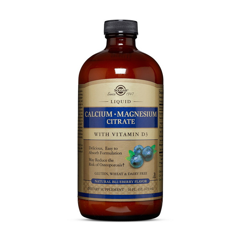 

Цитрат кальция и магния с витамином Д3 Solgar Calcium Magnesium Citrate with vit D3 (473 ml)