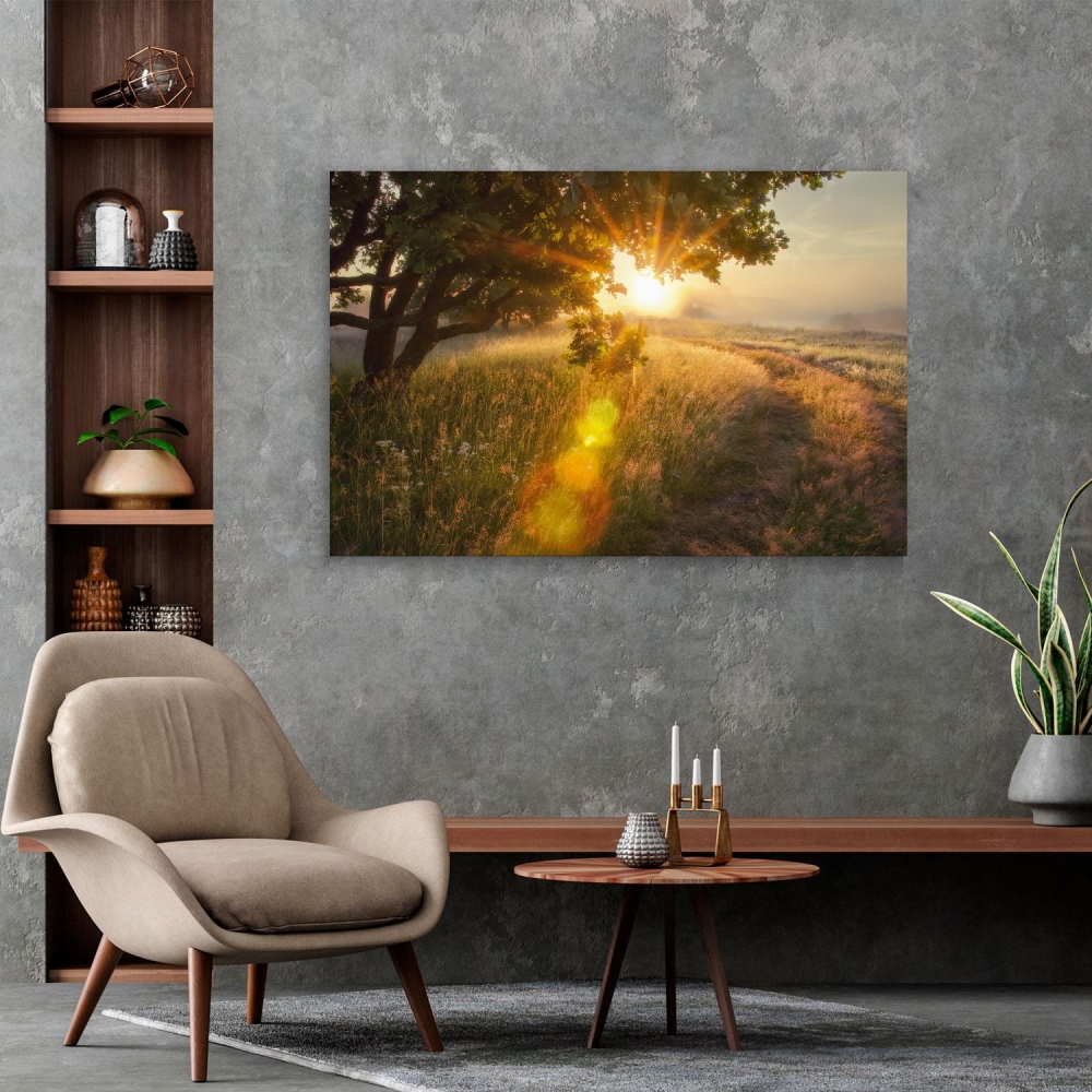 

Картина на холсте Природа Morning Sunrise Landscape 75х100 см.