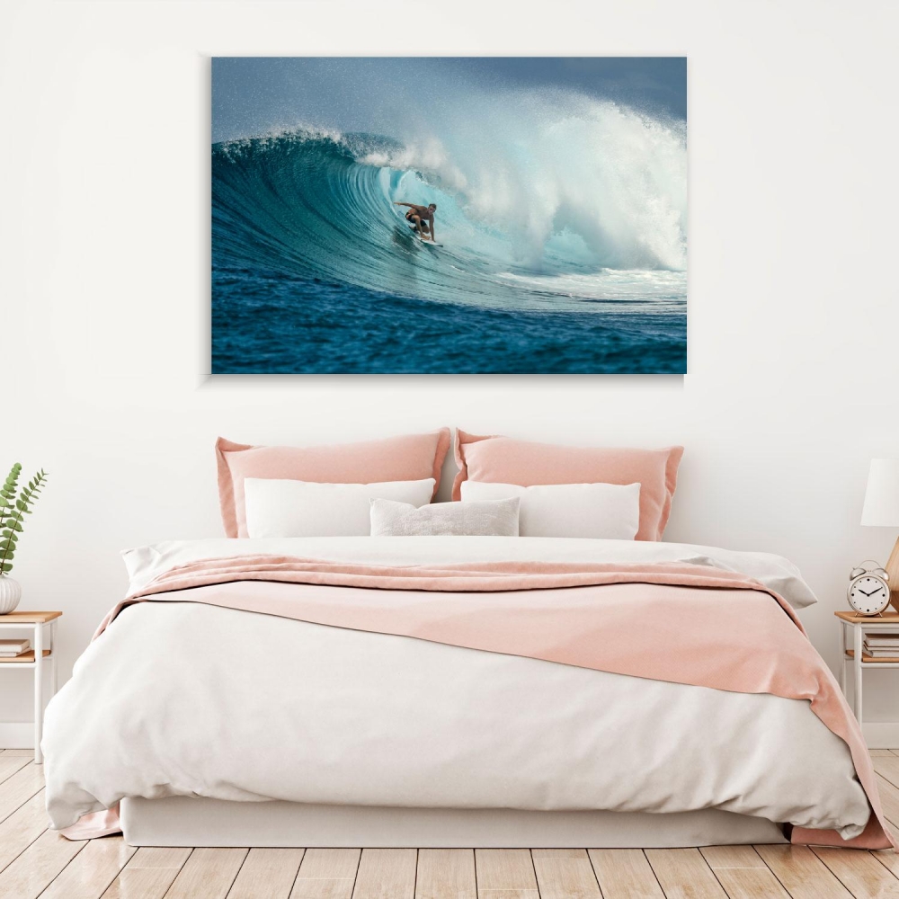 

Картина на холсте Природа Surfer On Perfect Blue Wave 45х60 см.