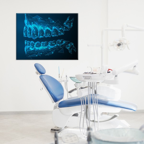 

Картина на холсте Стоматология Graphic Jaw 110х150 см.