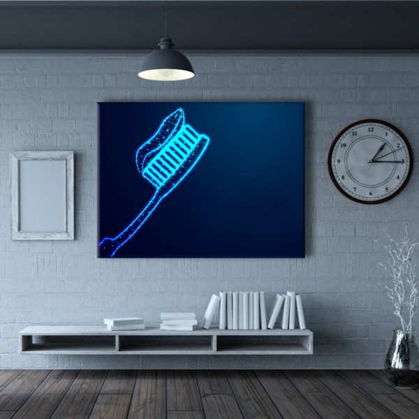 

Картина на холсте Стоматология Toothbrush 110х150 см.
