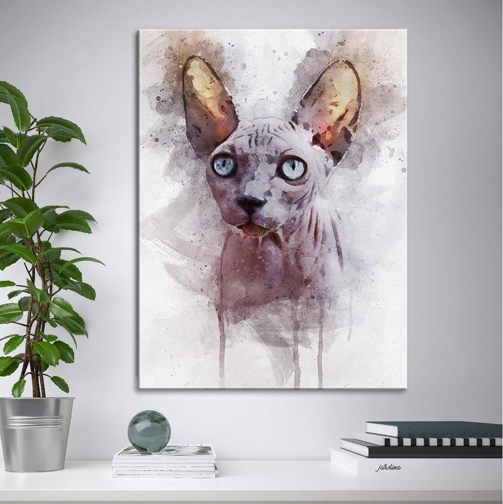 

Картина на холсте Животные Watercolor Sphinx 110х150 см.