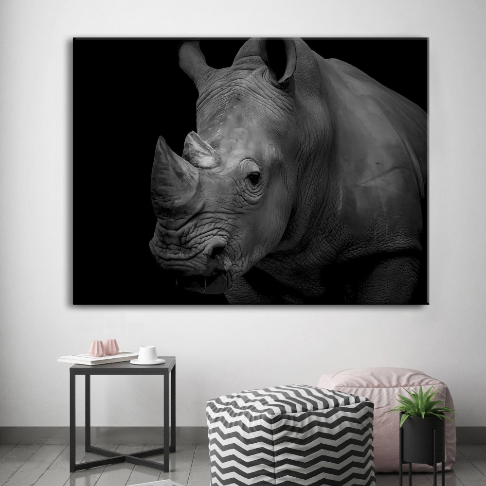 

Картина на холсте Животные Black Rhinoceros 110х150 см.