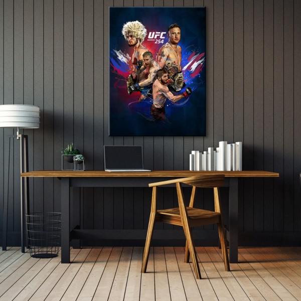 

Картина на холсте Cпорт UFC254 110х150 см.