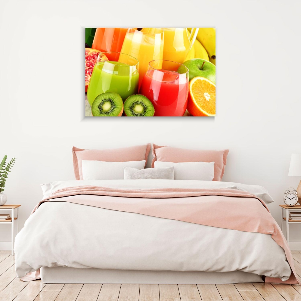 

Картина на холсте Для кухни Juice And Fruit 90х120 см.