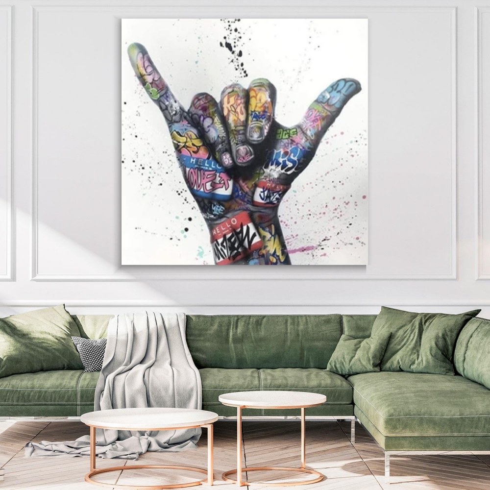 

Картина на холсте Урбан Арт Shaka Graffiti Street 100х100 см.