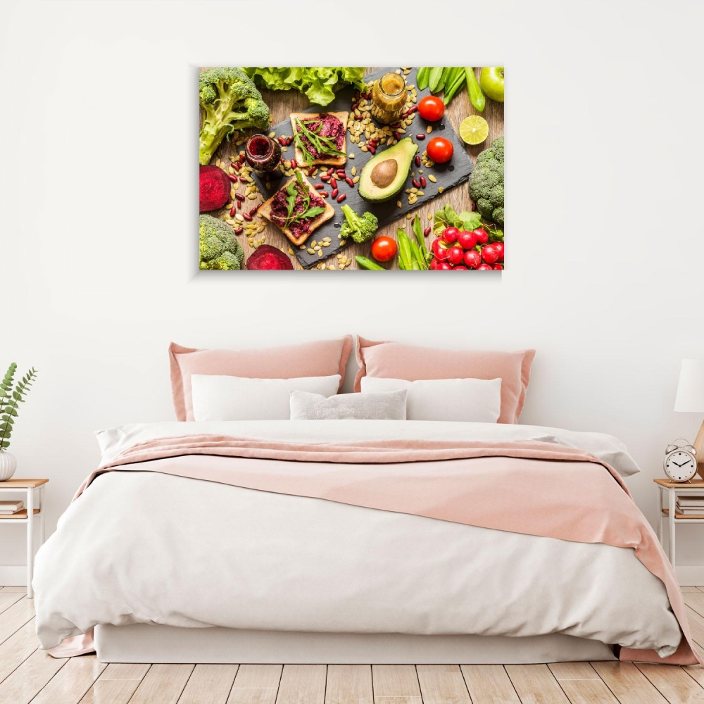 

Картина на холсте Для дома Healthy Food 75х100 см.