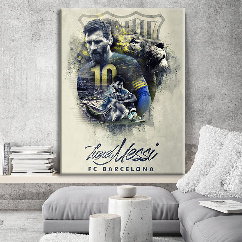 

Картина на холсте Личности Lionel Messi Collage 110х150 см.