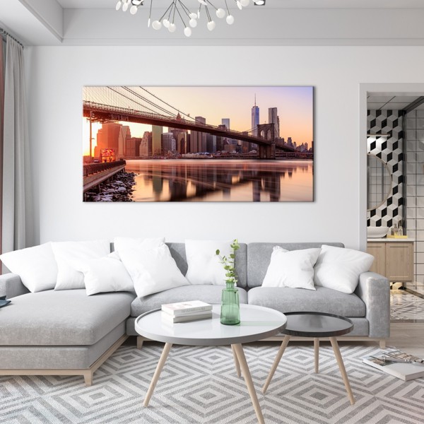 

Картина на холсте Путешествия Brooklyn Bridge 90х180 см.
