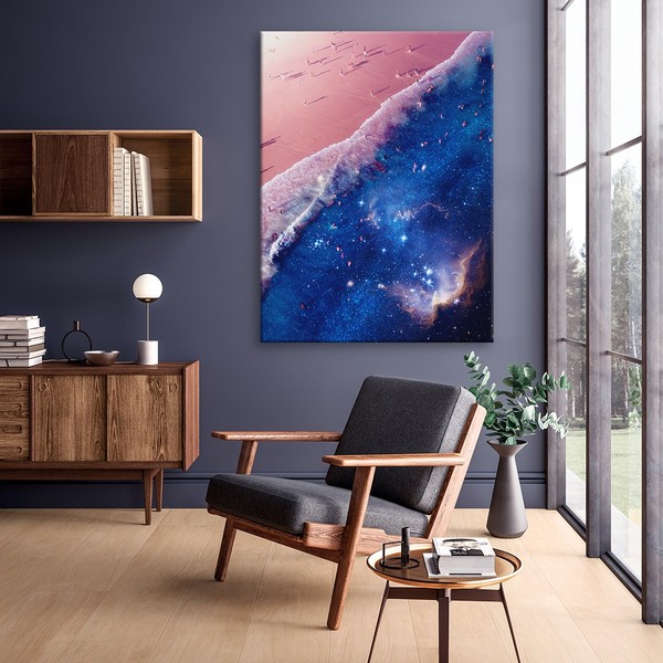 

Картина на холсте Космос Space Ocean 110х150 см.