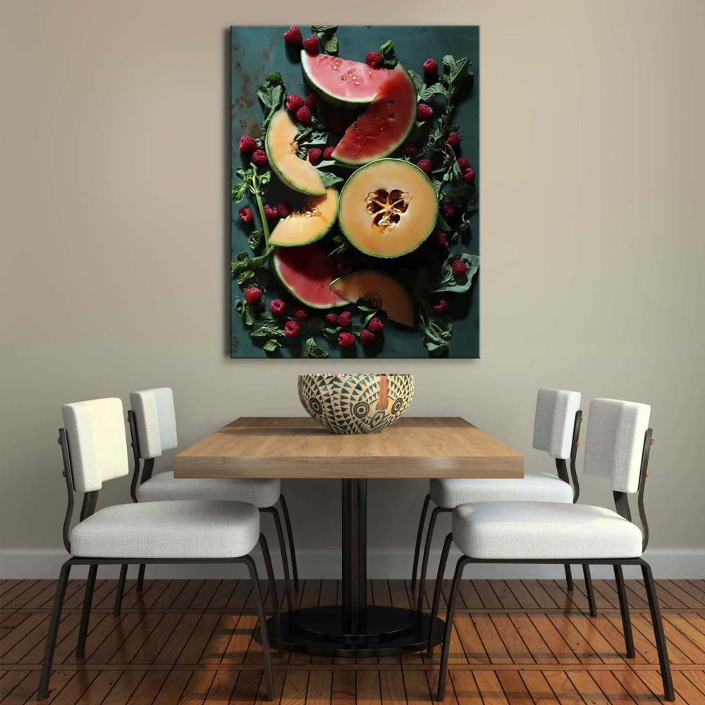 

Картина на холсте Для кухни Berries 110х150 см.