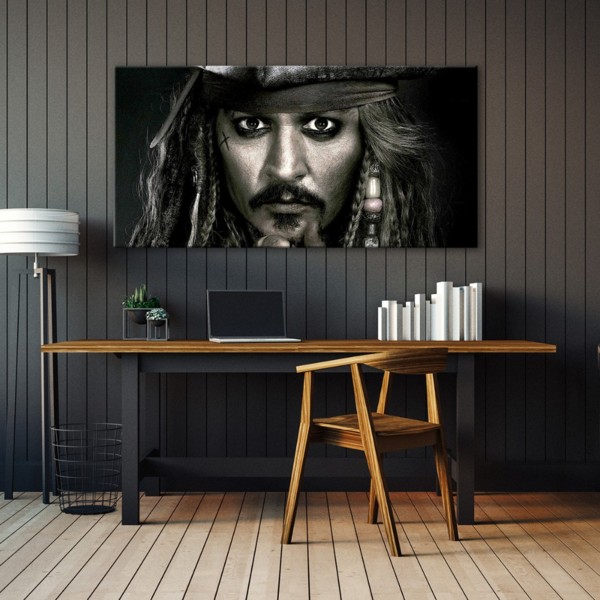 

Картина на холсте Фильмы/сериалы Captain Jack Sparrow 90х180 см.