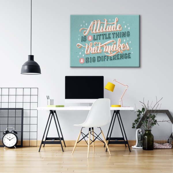 

Картина на холсте Мотивация Attitude 110х150 см.