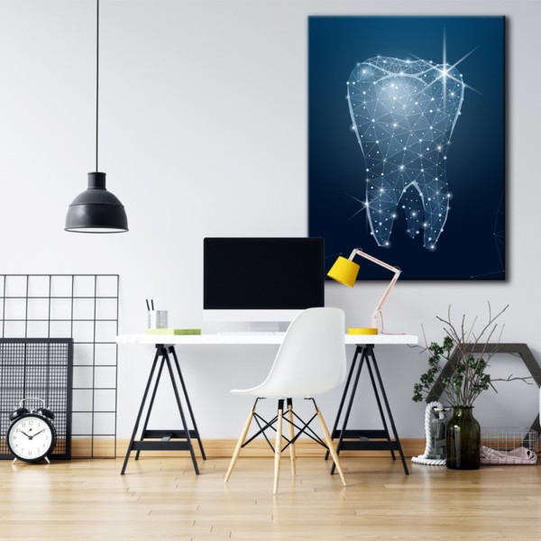 

Картина на холсте Стоматология 3D Tooth Art 110х150 см.