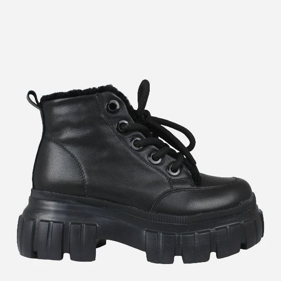 Акция на Жіночі зимові черевики Berisstini 20829M-3-H 39 (25 см) Чорні от Rozetka