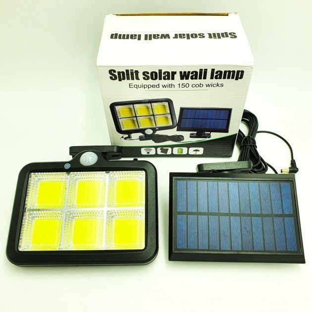 

Фонарь уличный COB Split solar wall lamp светильник на солнечной батарее с датчиком движения и аккумулятором 2400mAh BL-LF-1723