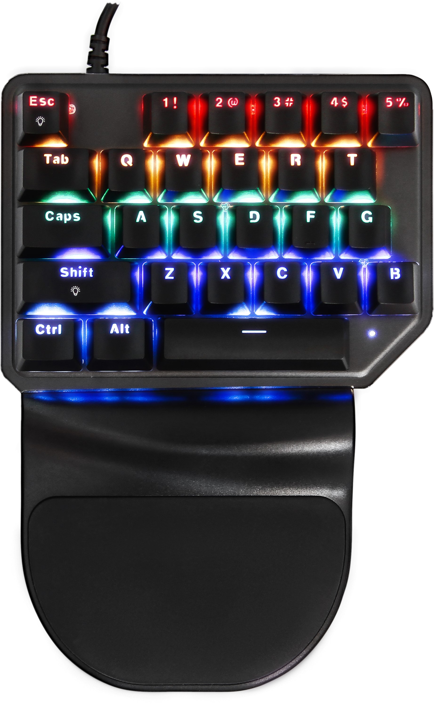Акція на Клавиатура проводная Motospeed K27 USB Black ENG Outemu Red (mtk27mr) від Rozetka UA