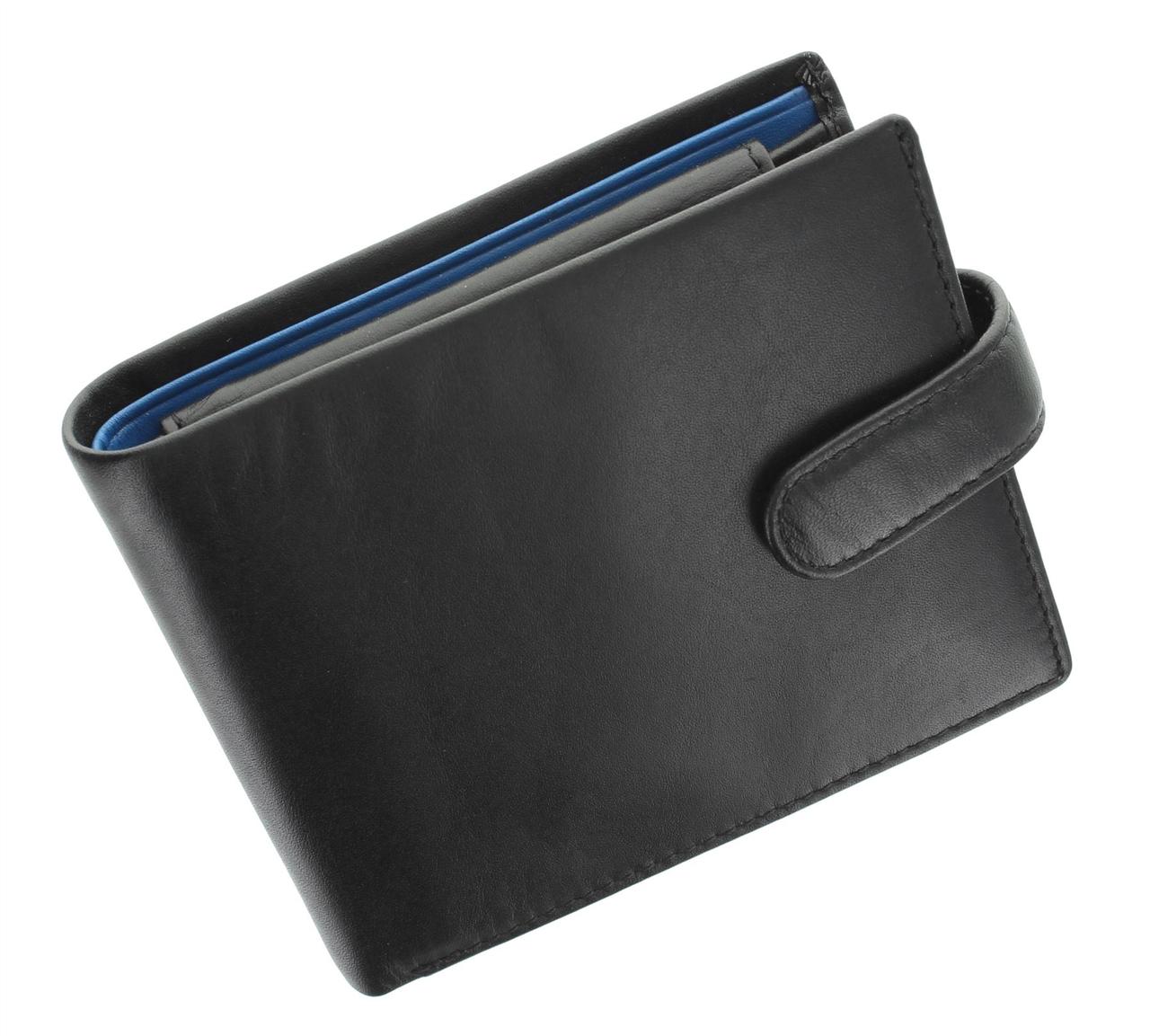 

Черно-синее портмоне Visconti PM102 black/cobalt