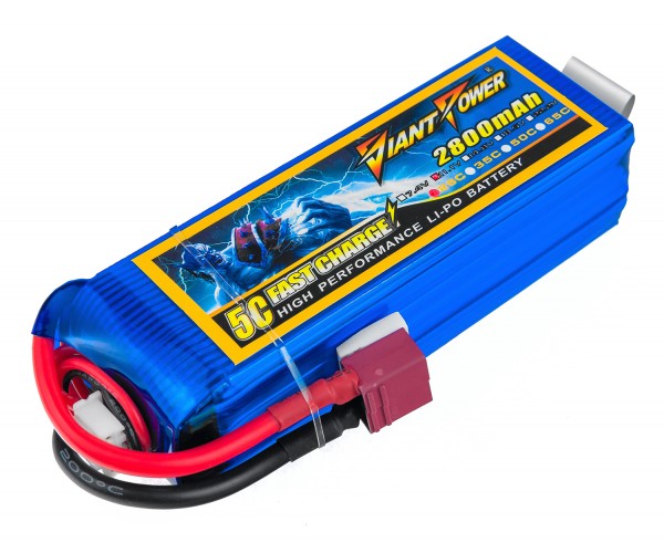 

Аккумулятор LiPo Giant Power 2800mAh 11.1V 3S 25C 28x35x104мм T-Plug