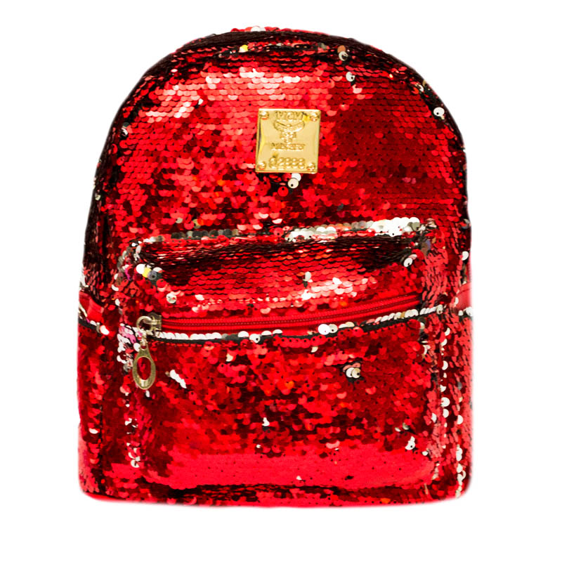 

Рюкзак женский с пайетками Fantasy Accessories FA19-5138.277 красный