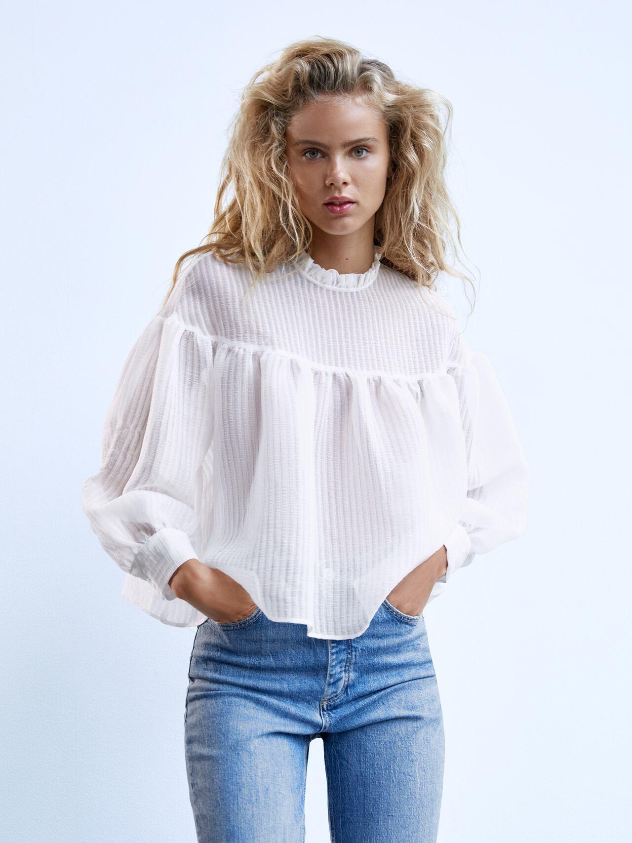 

Блуза Zara 3952/400/250-ACTS  Белая, Блуза Zara 3952/400/250-ACTS M Белая
