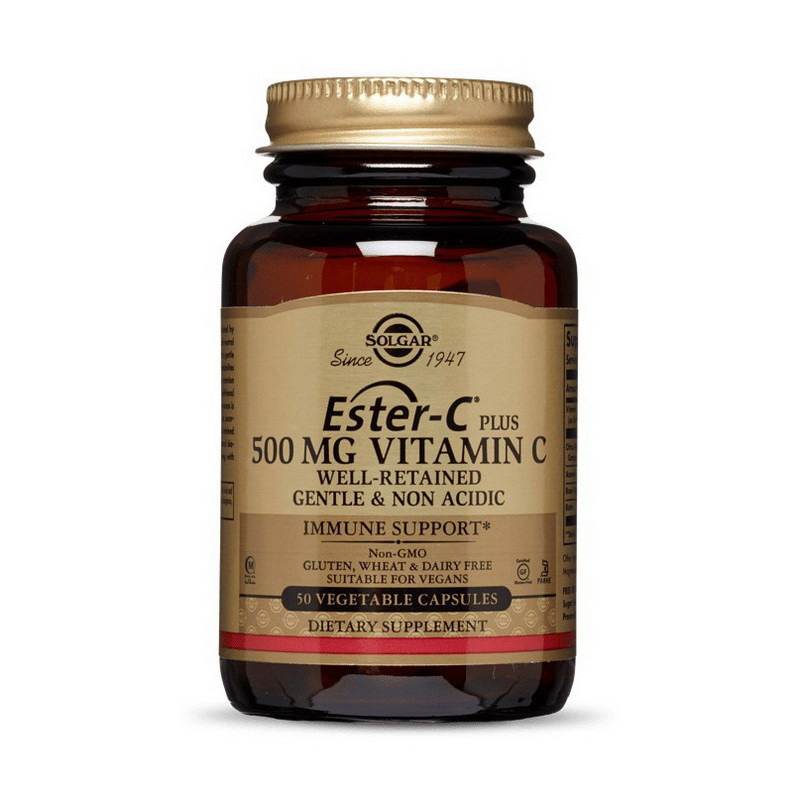 

Витамин Ц Эстер плюс Solgar Ester-C plus 500 mg Vitamin C (50 veg caps)