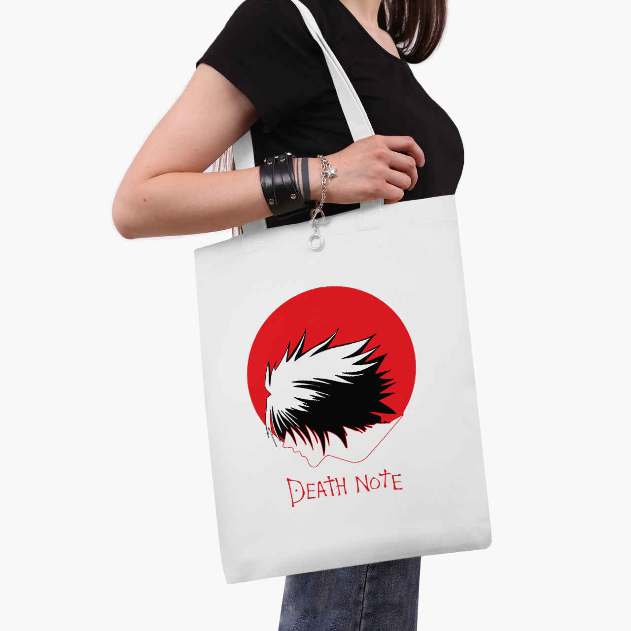 

Эко сумка шоппер Тетрадь смерти Эл Лолайт (Death Note L Lawliet) (9227-2653) 41x35 см Белый