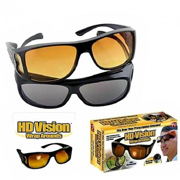

Очки анти-бликовые для водителей HD Vision 2 в 1 R187078