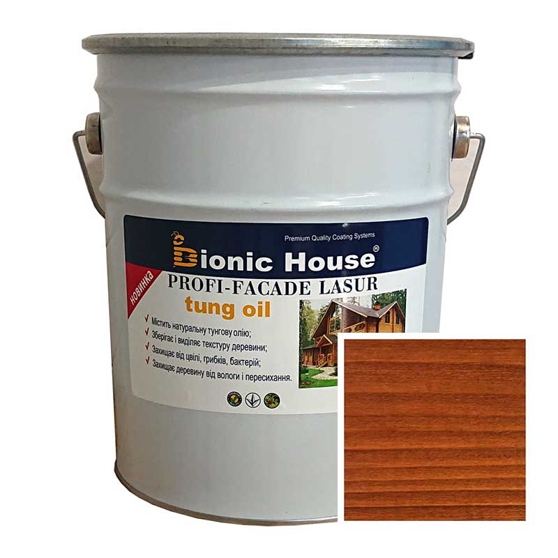 

Краска для дерева PROFI-FACADE LASUR tung oil 10л Коньяк