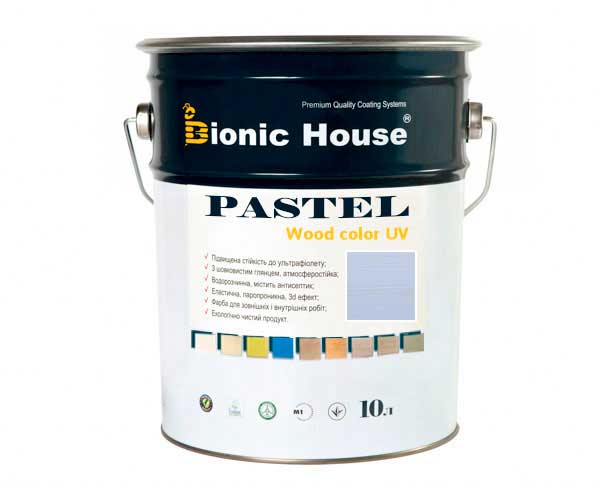 

Краска для дерева PASTEL Wood Color Bionic-House 10л Баунти