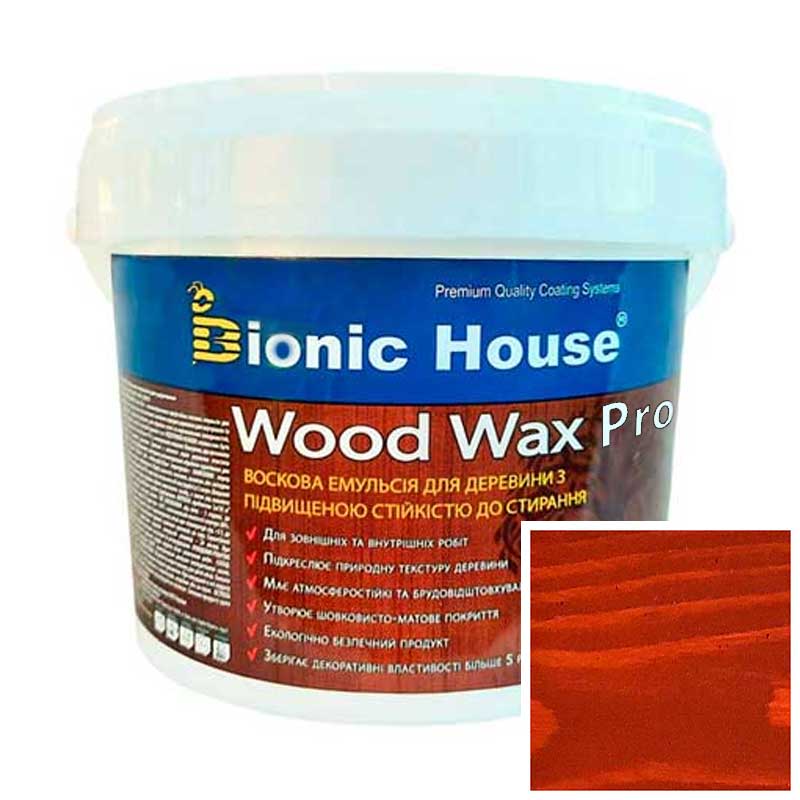 

Краска для дерева WOOD WAX PRO безцветная база Bionic-House 0,8л Тик