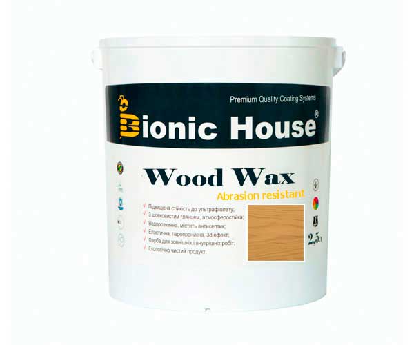 

Краска для дерева WOOD WAX Bionic-House 2,5л Орегон