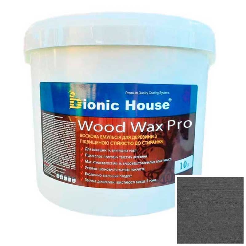 

Краска для дерева WOOD WAX PRO безцветная база Bionic-House 10л Арт Грей