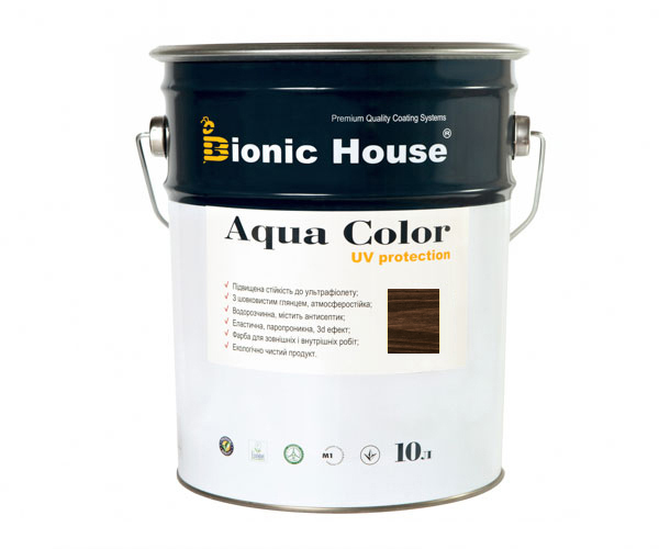 

Краска для дерева Bionic-House Aqua Color UV-protect 10л Палисандр А111