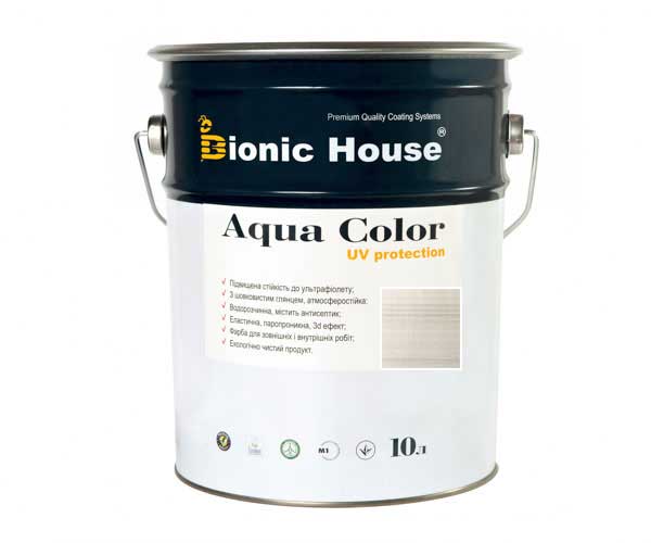

Краска для дерева Bionic-House Aqua Color UV-protect 10л Белый дуб