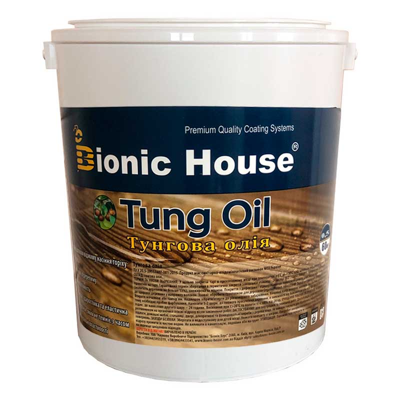 

Тунговое масло Tung Oil Bionic-House 0,5л Бесцветный