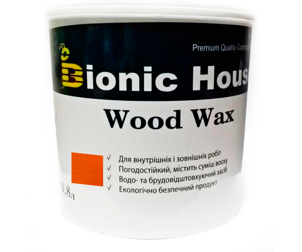 

Краска для дерева WOOD WAX Bionic-House 0,8л Янтарь