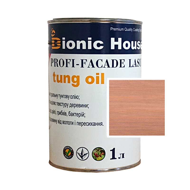 

Краска для дерева PROFI-FACADE LASUR tung oil 1л Индиго