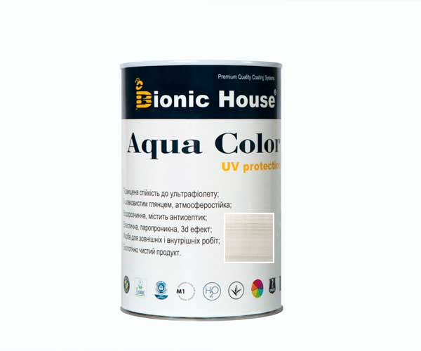 

Краска для дерева Bionic-House Aqua Color UV-protect 0,8л Белый дуб