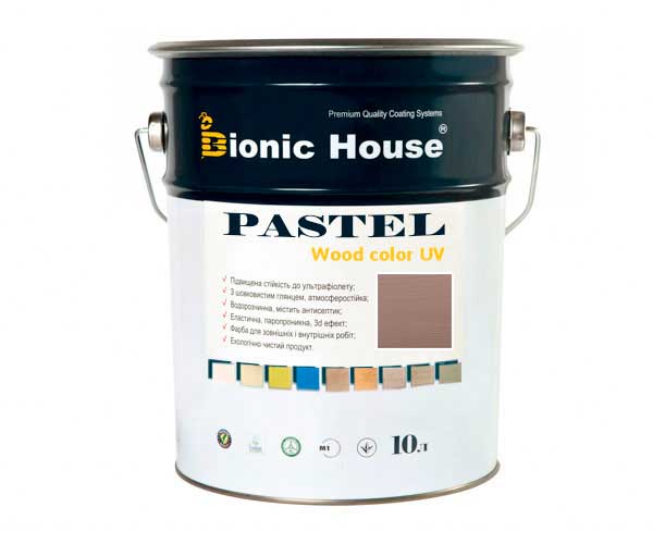 

Краска для дерева PASTEL Wood Color Bionic-House 10л Баклажан
